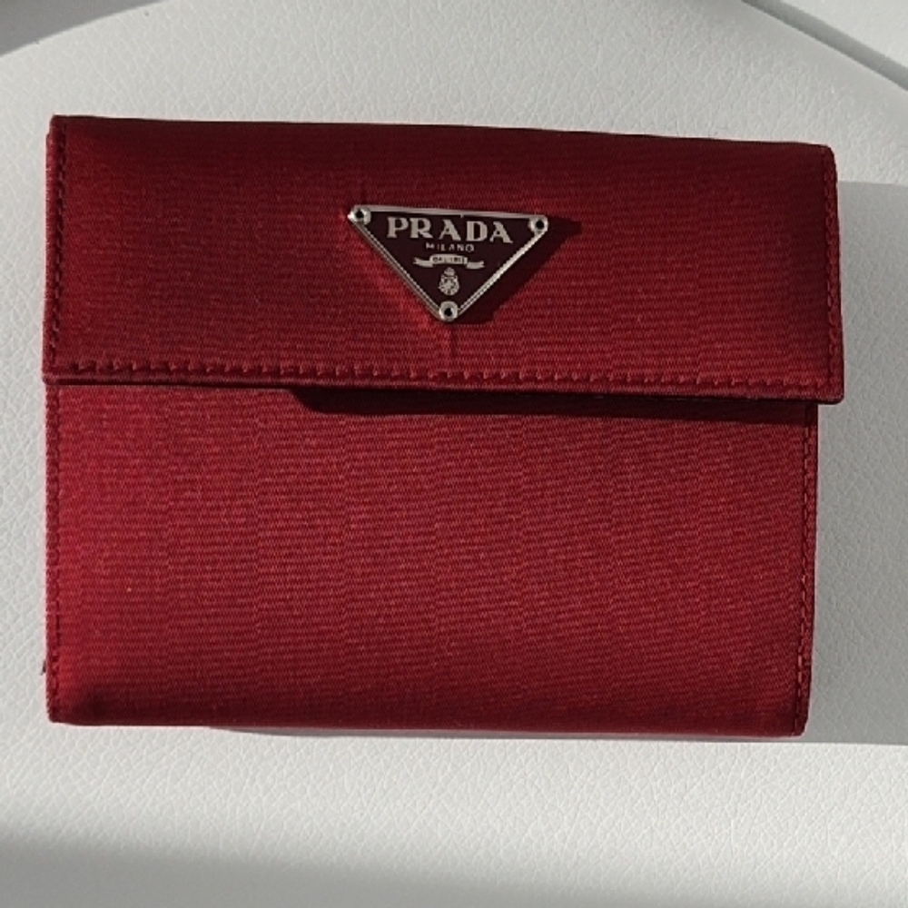 Prada Nylon/Saffiano Wallet New Condition